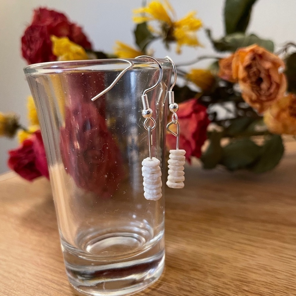 Delicate Shell Beaded Earrings